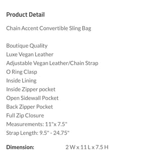 Luxe Convertible Sling Bum Bag