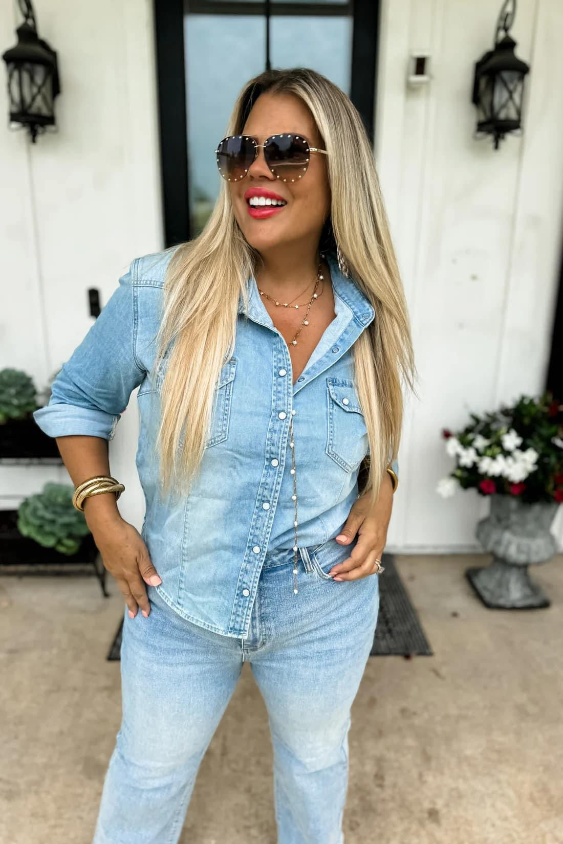 Dolly Denim Top