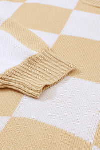 Checkered Oversized Sweater