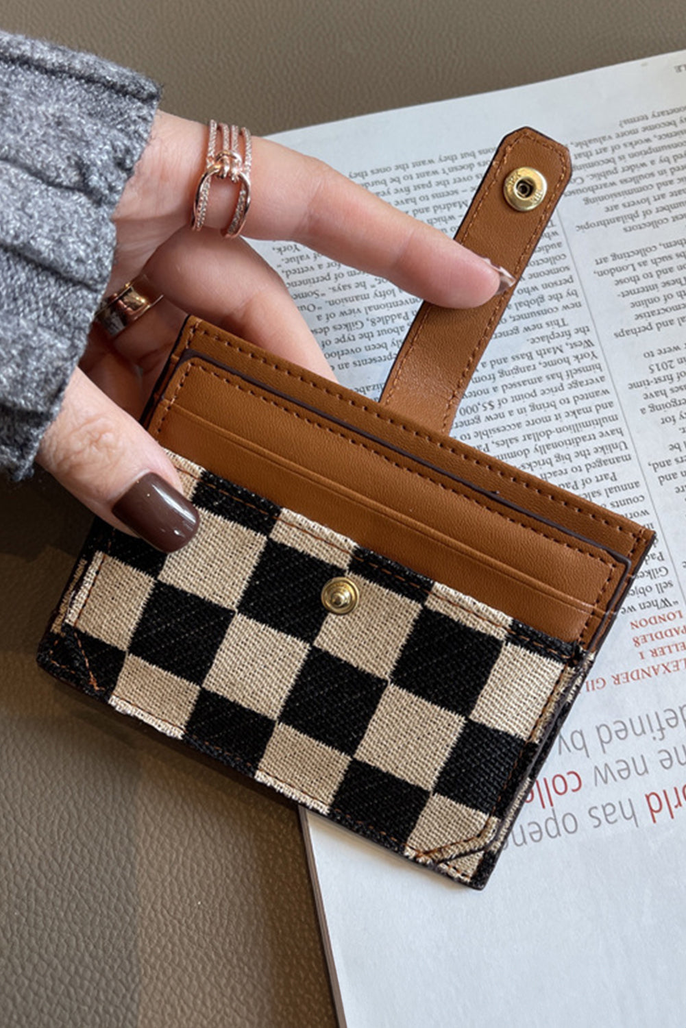 Checkered Wallet