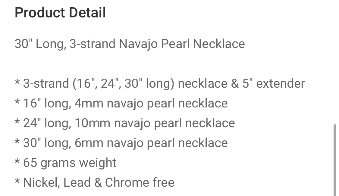 Navajo Pearl Set
