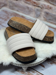 Chloe Chunky Slide in Beige